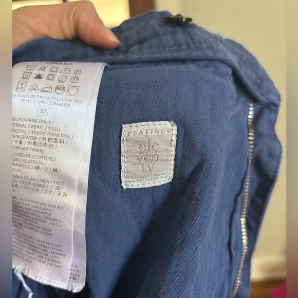 Eleventy Milano Mens BLUE Jogger Pants Size 32 - Picture 5 of 8